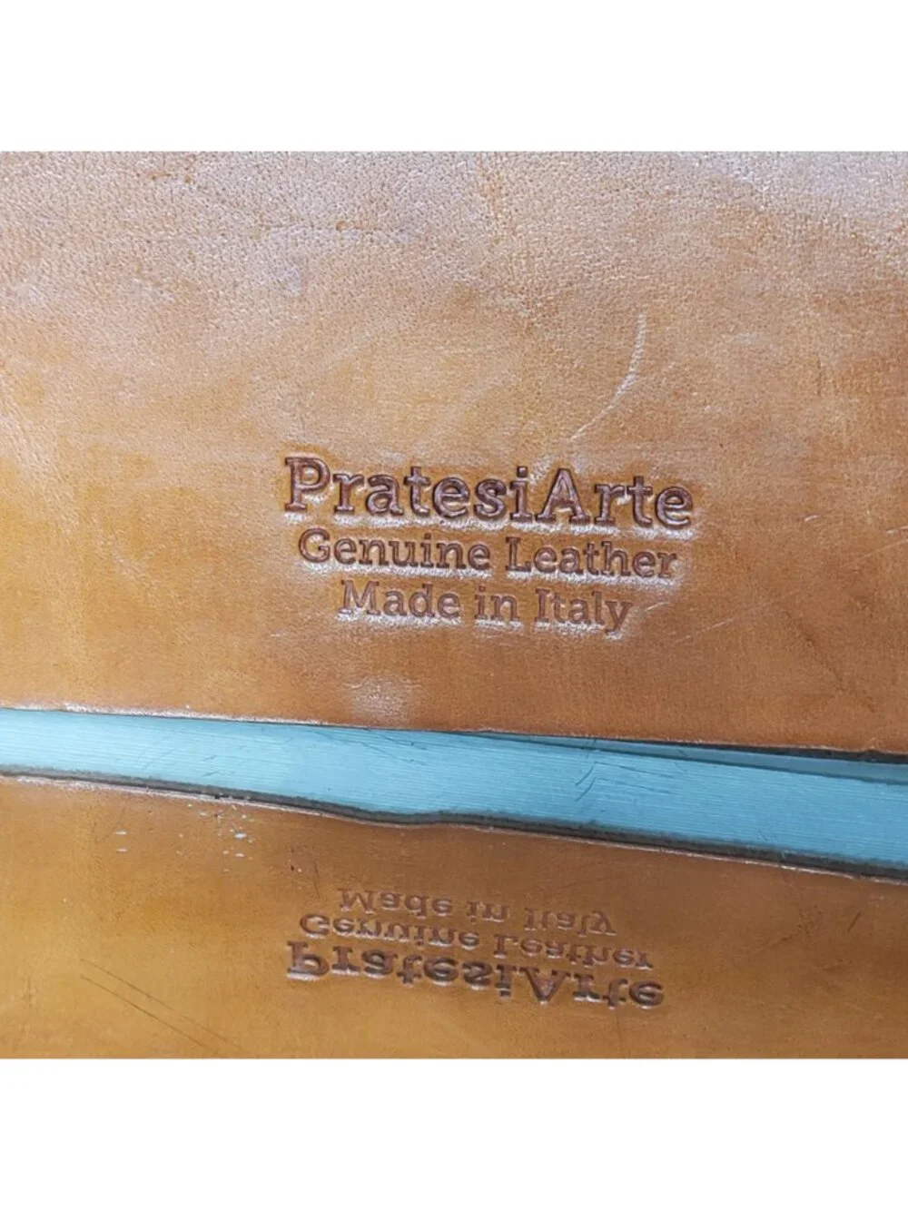 PratesiArte Genuine Leather Photo Album Made In Italy With Cream Pages